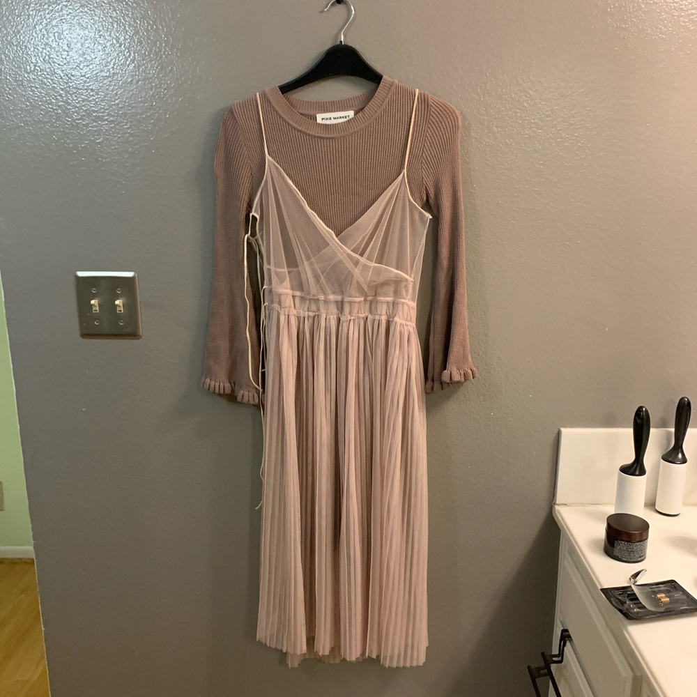 2 piece set midi dress
